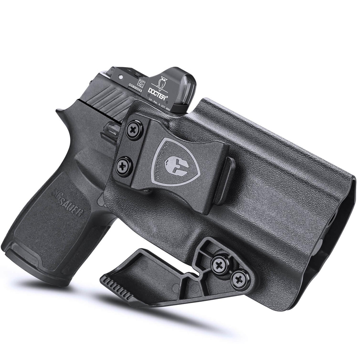 Sig Sauer P320 Full Size Compact P320X Carry Pistol Holster with Claw Red Dot Optics Cut Trigger Guard Holsters for Fat Guys | WARRIORLAND WARRIORLAND