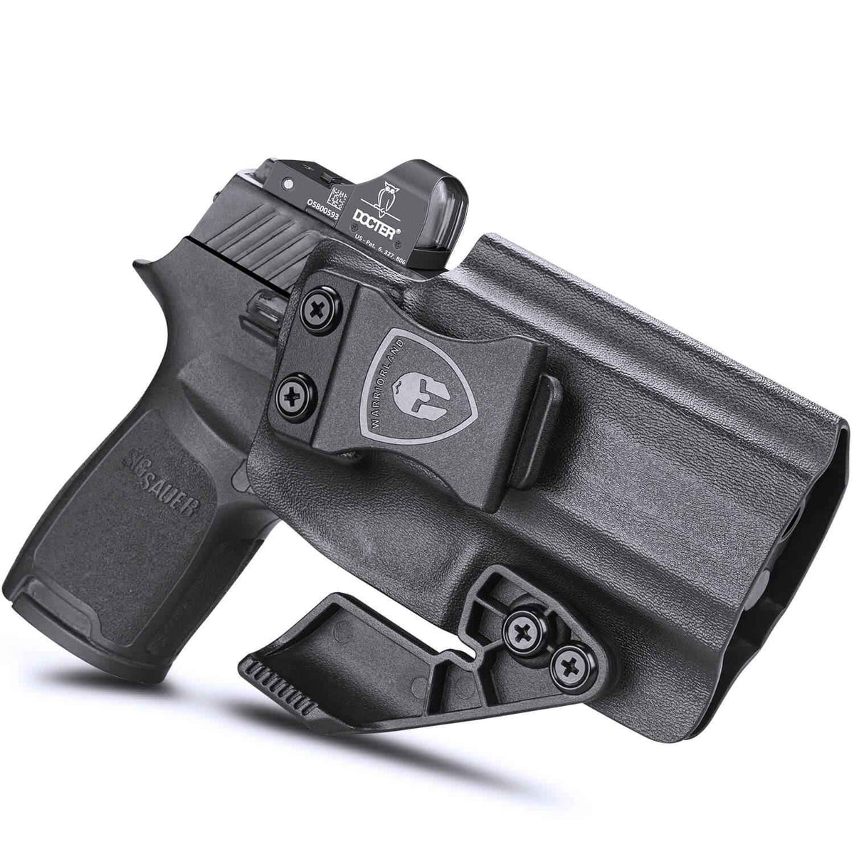 Sig Sauer P320 Full Size Compact P320X Carry Pistol Holster with Claw Red Dot Optics Cut Trigger Guard Holsters for Fat Guys | WARRIORLAND