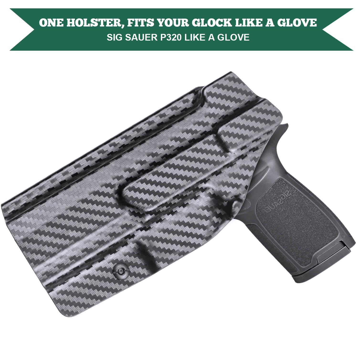 Carbon Fiber Kydex Holster Sig Sauer P320 Full Size Compact P320X Carry Pistol | WARRIORLAND WARRIORLAND