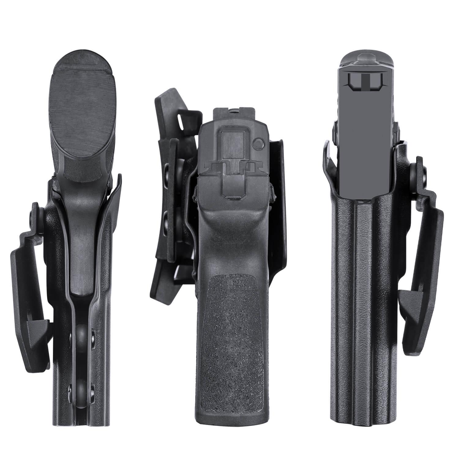 Sig Sauer P320 Full Size Compact P320X Carry Pistol OWB KYDEX Paddle Holster Appendix Open Carry Red Dot Optics Cut Fully Trigger Guard | WARRIORLAND WARRIORLAND
