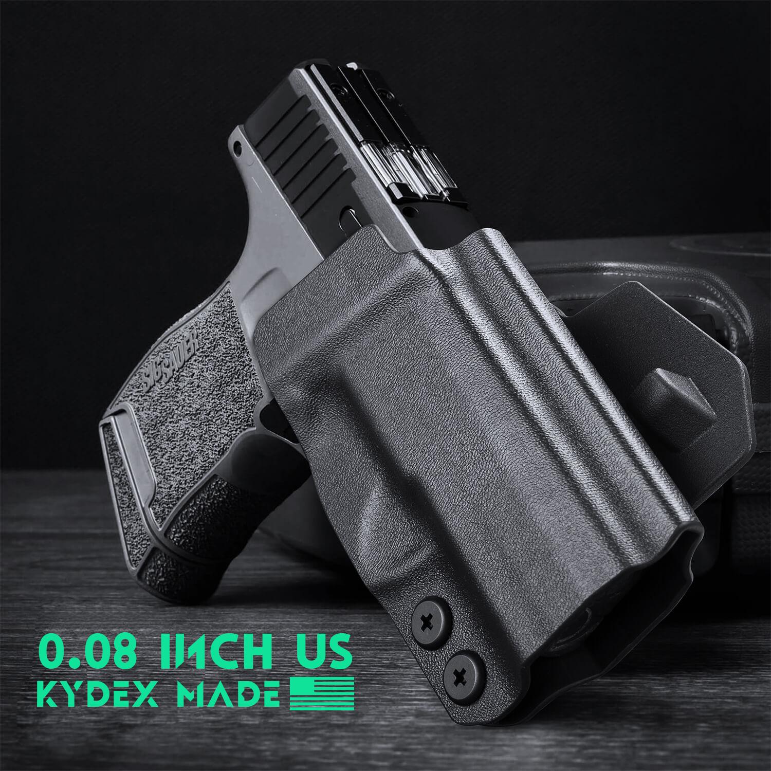 Open Carry OWB Paddle Holster Kydex for Sig Sauer P365 P365 XL P365 SAS P365X P365.380 ACP P365 ROSE.380 ACP Pistol with Red Dot Trigger Guard | WARRIORLAND WARRIORLAND