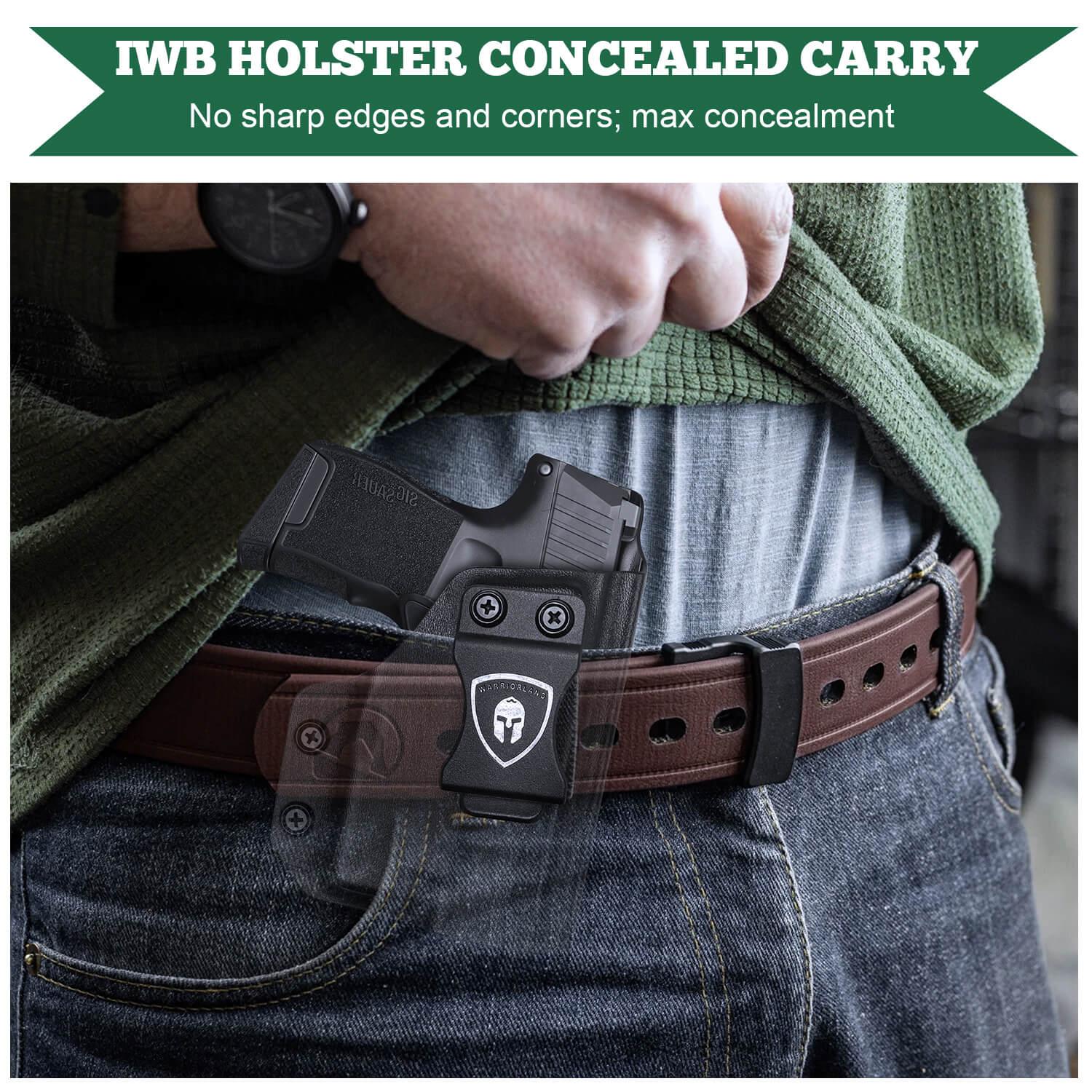 Kydex IWB Light Bearing Holsters for Sig Sauer P365 SAS X XL Pistol with TLR 6 Trigger Guard Holsters Right/ Left Handed | WARRIORLAND WARRIORLAND