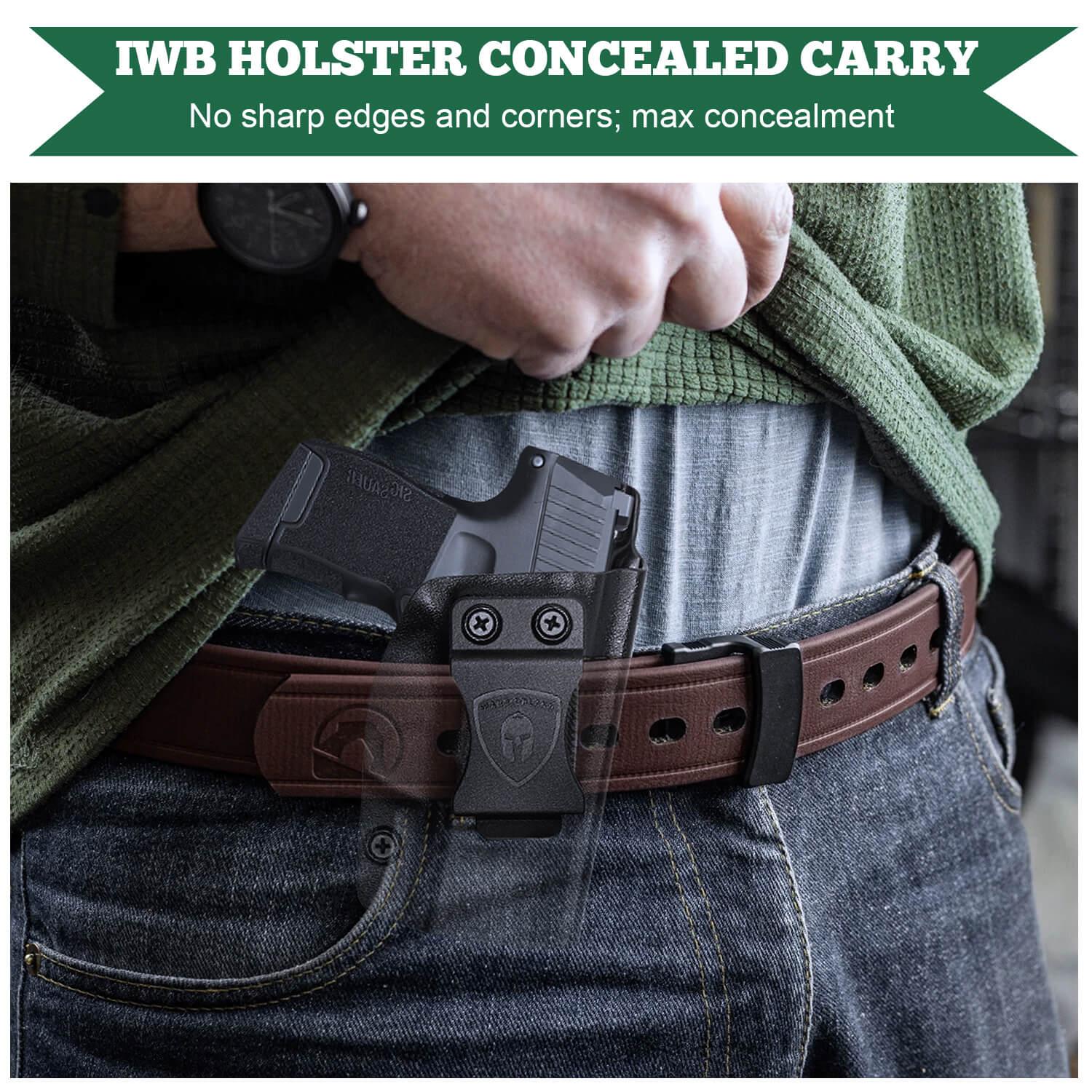 IWB Kydex Holster for Sig Sauer P365 P365SAS P365X P365.380 ACP Pistol Right/ Left Handed | WARRIORLAND WARRIORLAND