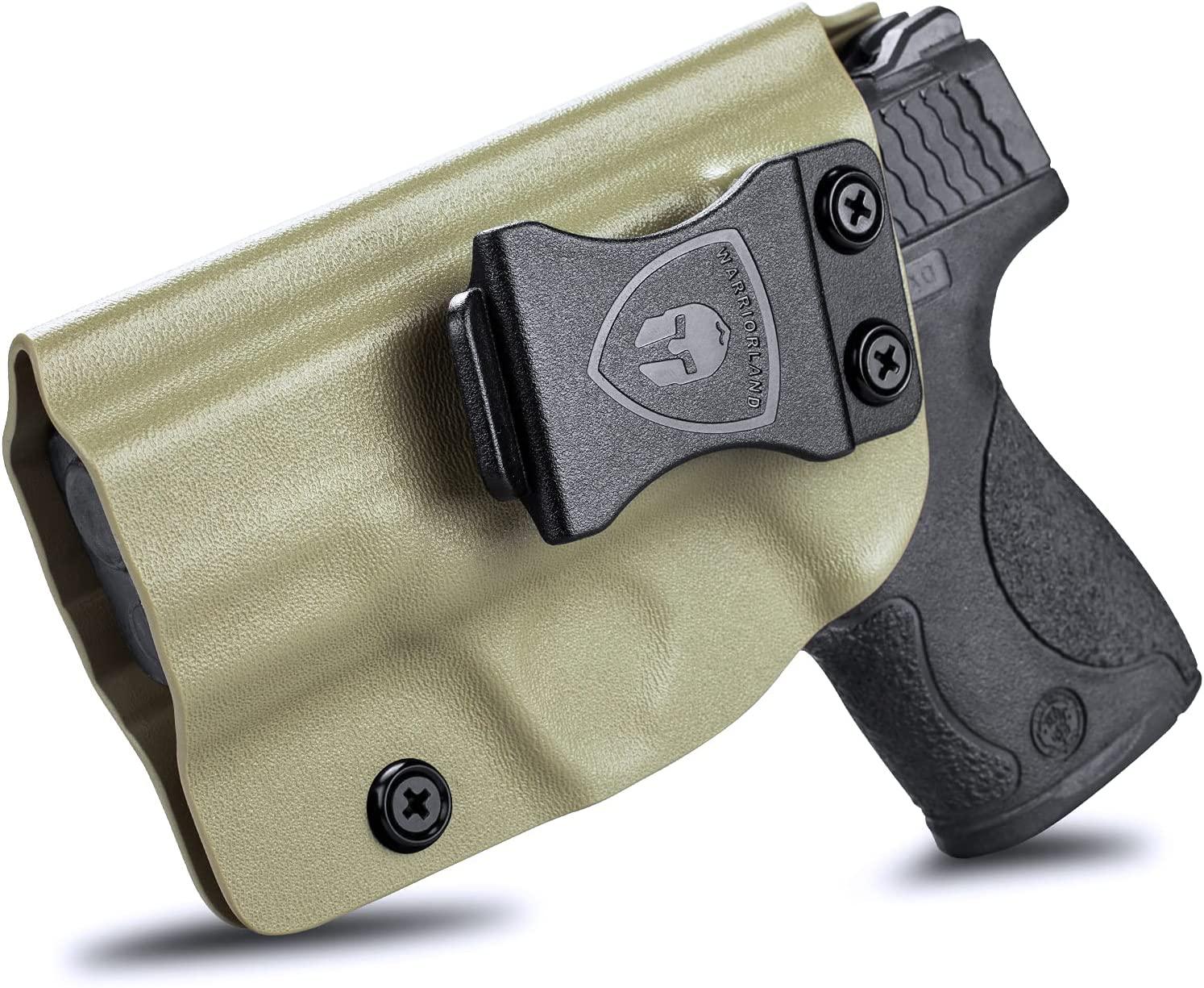 Tan Smith & Wesson Kydex IWB Holster M&P Shield Plus M2.0  M1.0  9mm/.40 Pistol Right/ Left Handed WARRIORLAND