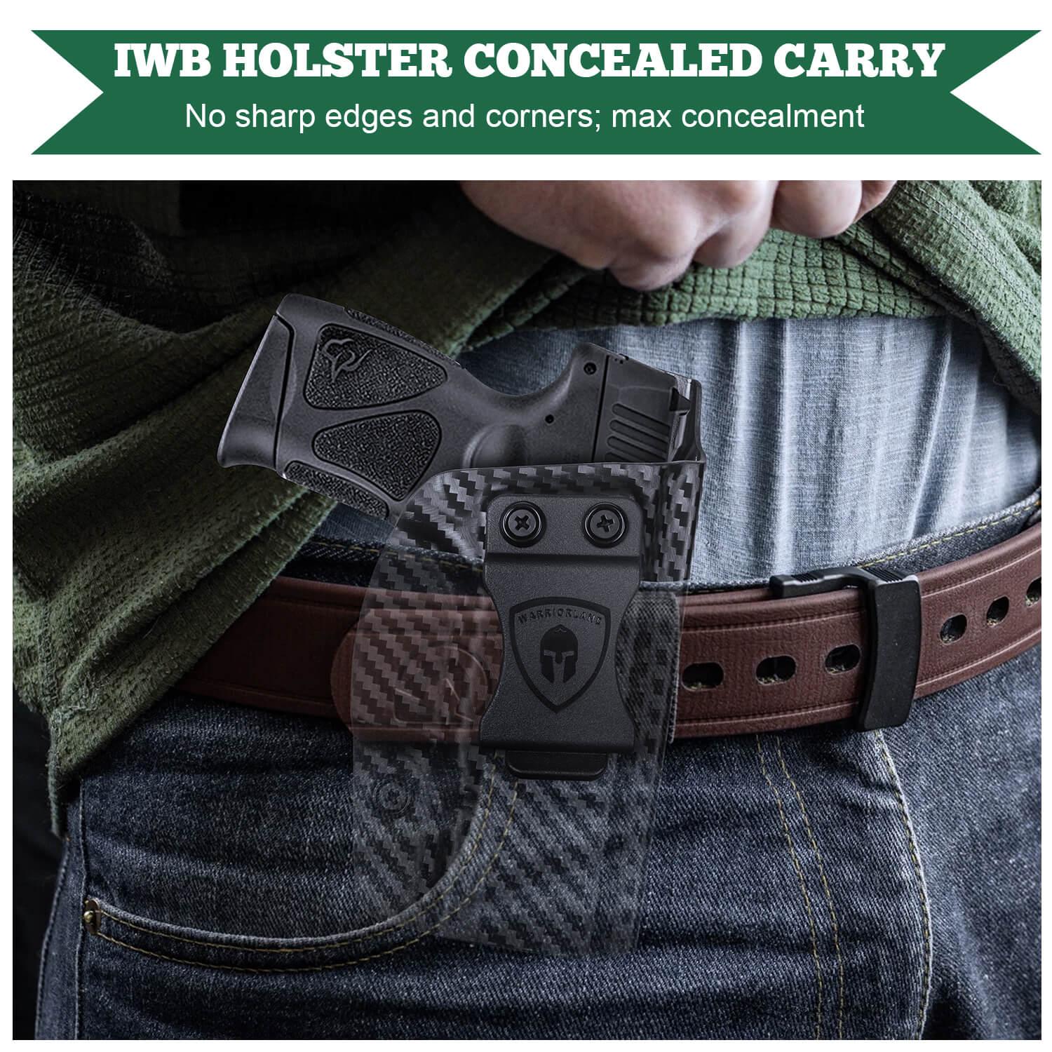 Carbon Fiber Kydex Holster for Taurus G2C Taurus G2S Taurus G3C Taurus G3 Taurus PT111 Millennium G2 Taurus PT140 Millennium G2 Taurus TX 22 COMPACT 9mm | WARRIORLAND WARRIORLAND