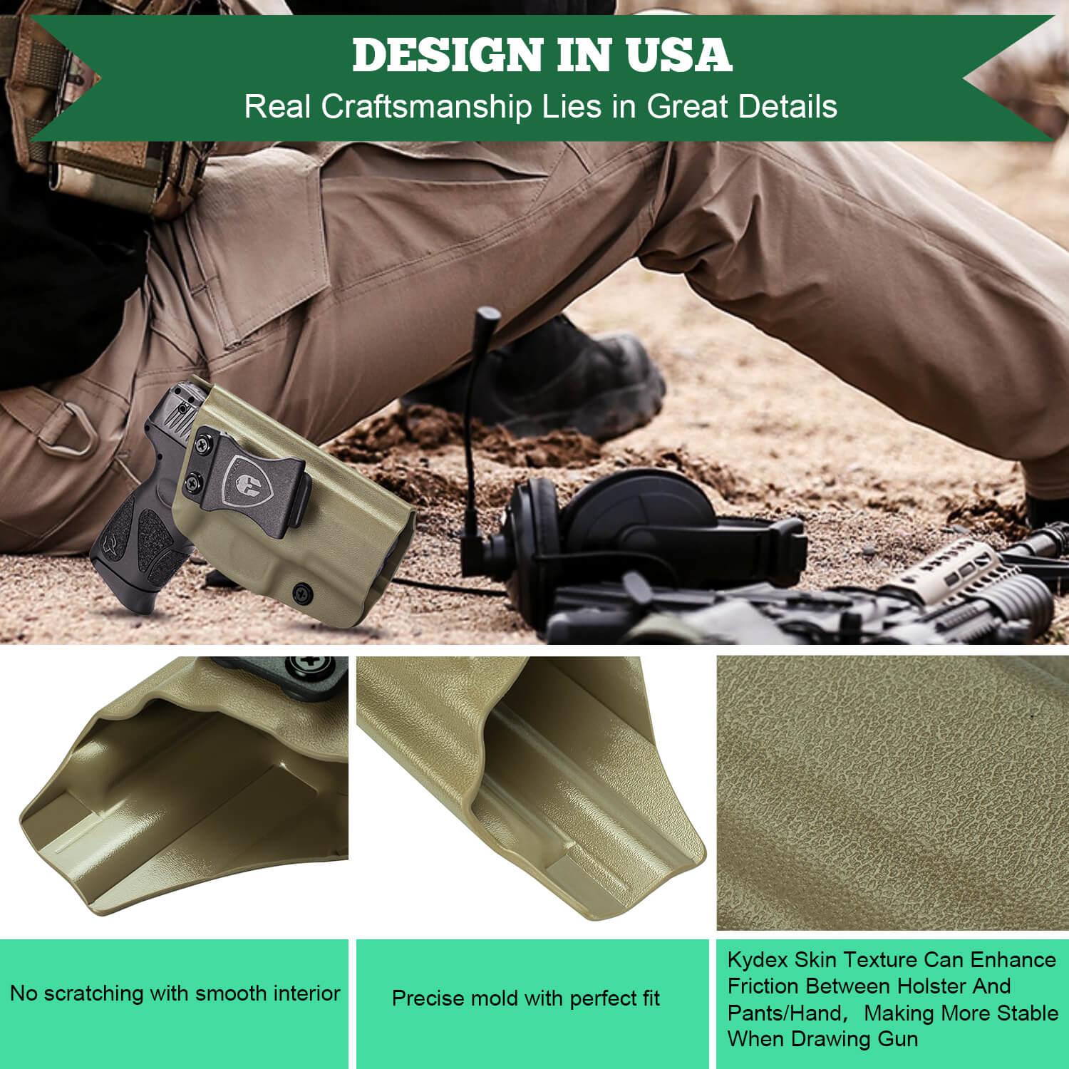 Taurus Concealed Holster Taurus G2C/G3C/G3C TORO/G3 & Taurus PT111 Millennium G2 / PT140 Tan Right/ Left Handed | WARRIORLAND WARRIORLAND
