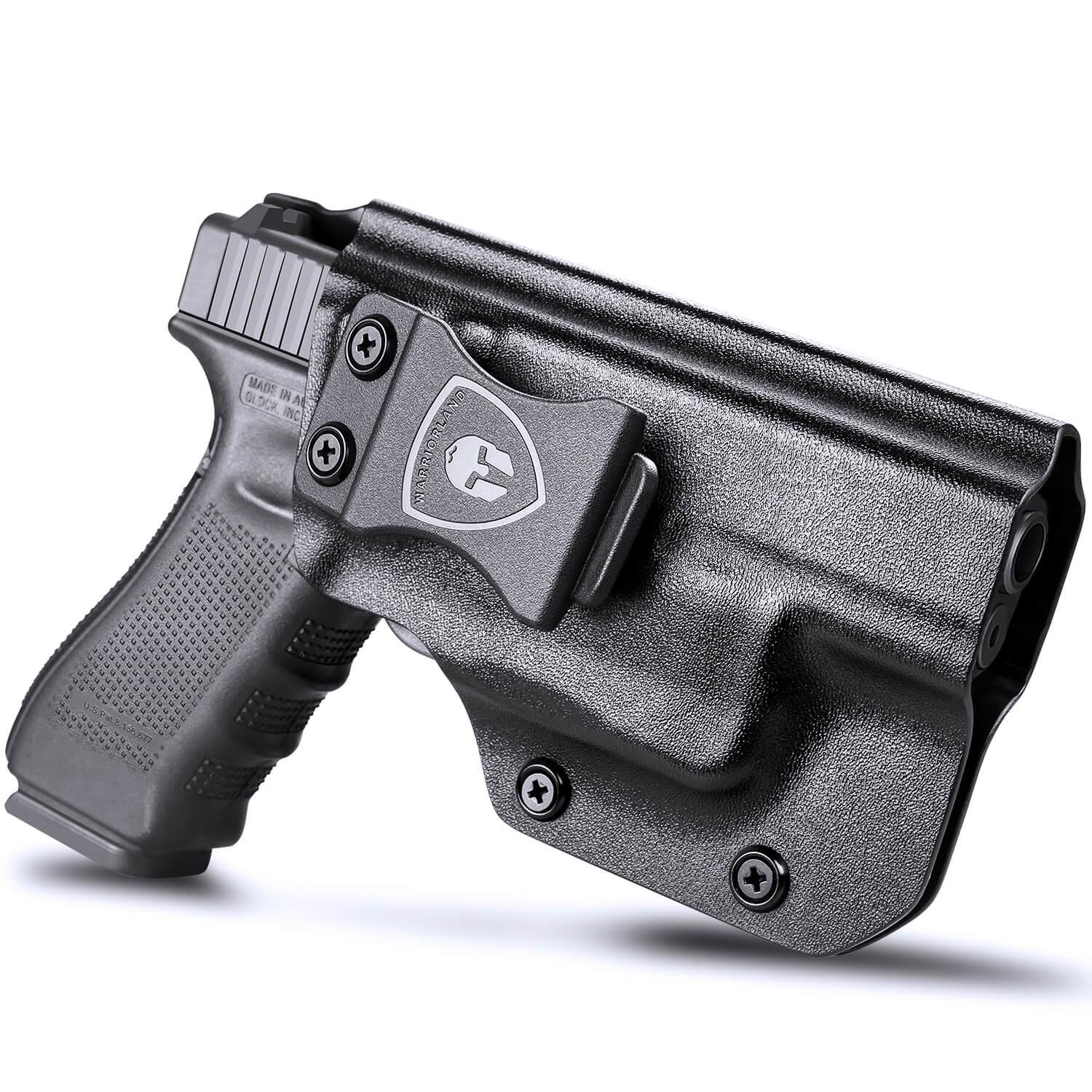 WARRIORLAND IWB Kydex Holster Compatible with Glock 17/19 Gen 3-5 & G23/32 Gen 3-4 & 19X/44/45 with TLR-6 /TLR-6 HL G, Inside Waistband Concealed Carry Holster, Adj. Cant & Retention WARRIORLAND