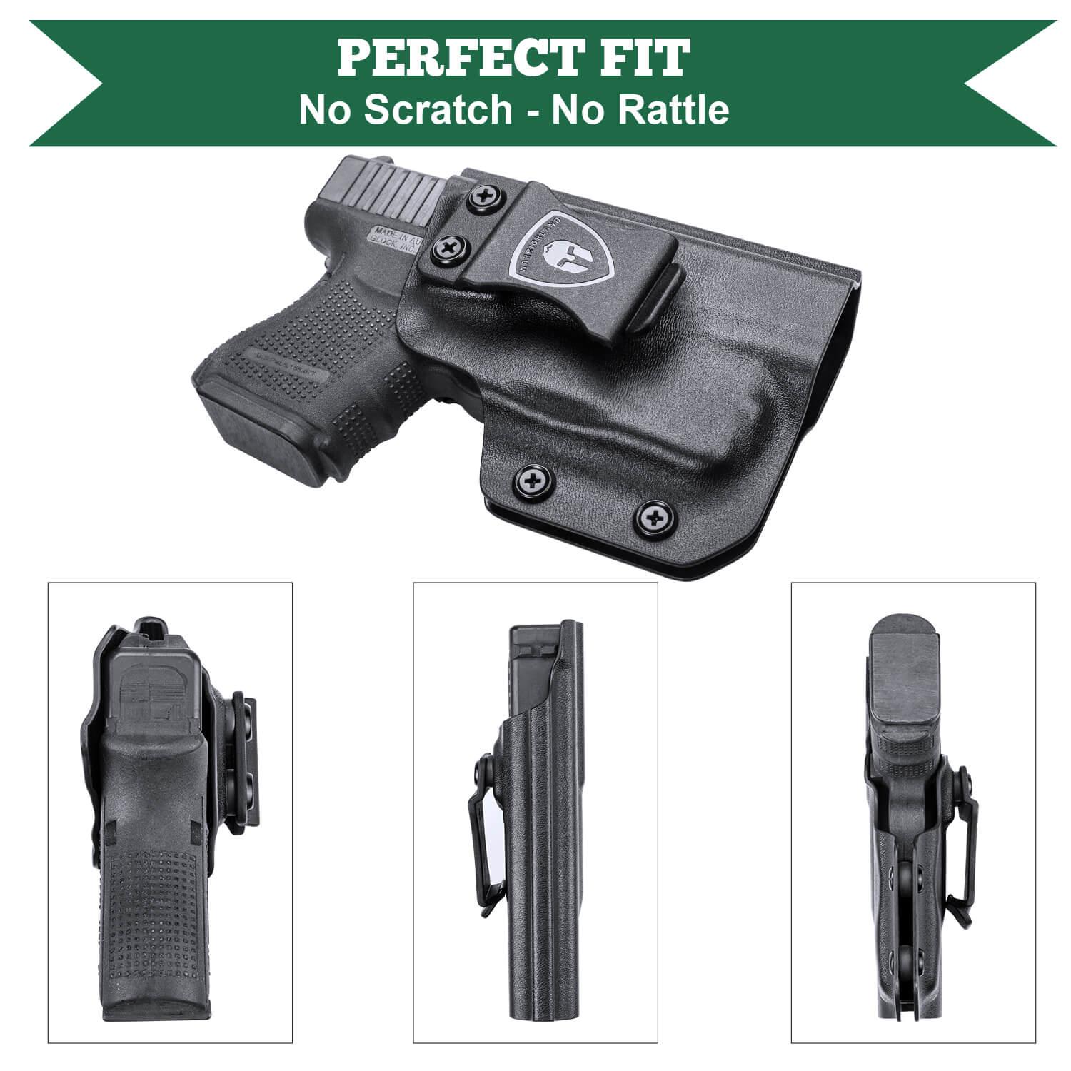 TRL 6 Glock 26 27 28 33 Gen 4 Light Bearing Holster IWB Kydex Appendix Concealment Carry Trigger Guard Holsters Right/ Left Handed | WARRIORLAND WARRIORLAND