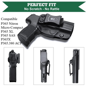 IWB Kydex Holster for Sig Sauer P365 P365SAS P365X P365.380 ACP Pistol Right/ Left Handed | WARRIORLAND
