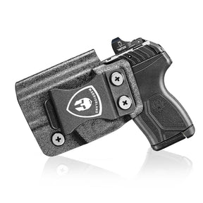 Ruger LCP MAX Holster IWB Kydex Holster Optics Cut: Ruger LCP Max .380 Pistol, Inside Waistband Appendix Carry MAX .380 Holster, Adj. Retention & Cant, Right/Left Hand Optional|WARRIORLAND