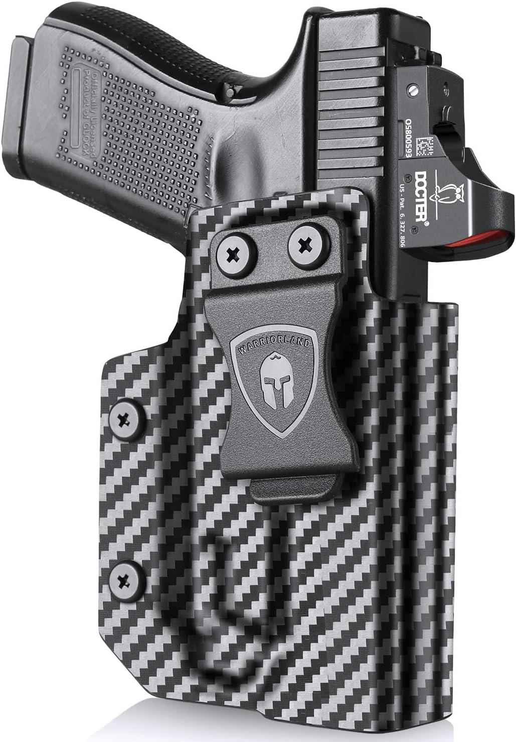 WARRIORLAND IWB Kydex Holster Optic Cut, Fits Glock 17/19 Gen 3-5