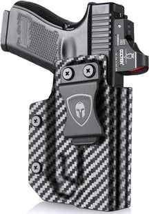 Glock 19 TLR7/TLR7A Holster IWB Kydex Holster Optic Cut Fit: Glock 17 19 19X 44 45 Gen 3-5 & Glock 23 32 Gen 3-4, Conceal Carry, Right Hand