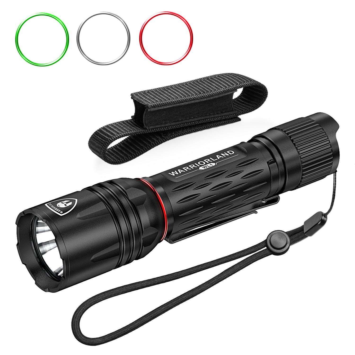 1600 Lumen Tactical Flashlight, Compact Handheld Flashlight with Max Beam  Distance 473 Meters, IP68, EDC Flashlight with Rechargeable Battery,