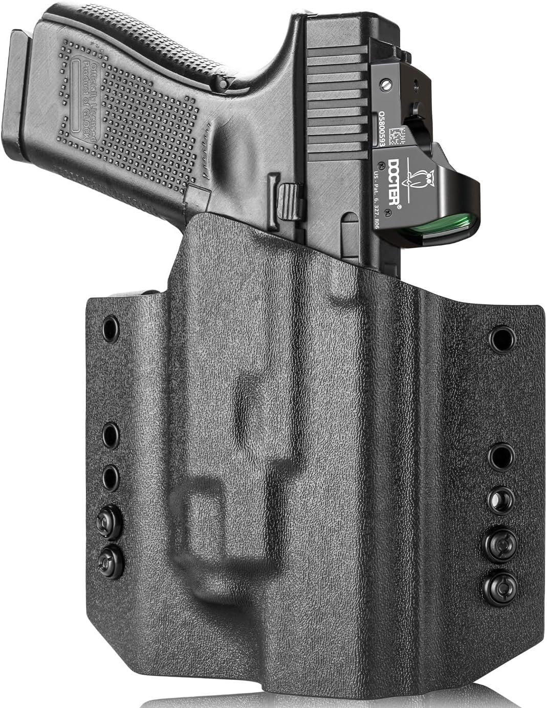 Glock 17/19 TLR8/TLR8A Holster OWB Kydex Holster Fit: Glock 17 G19 G44 G45 GEN 1-5 G23 G32 Gen 3-4  Right Hand | Warriorland