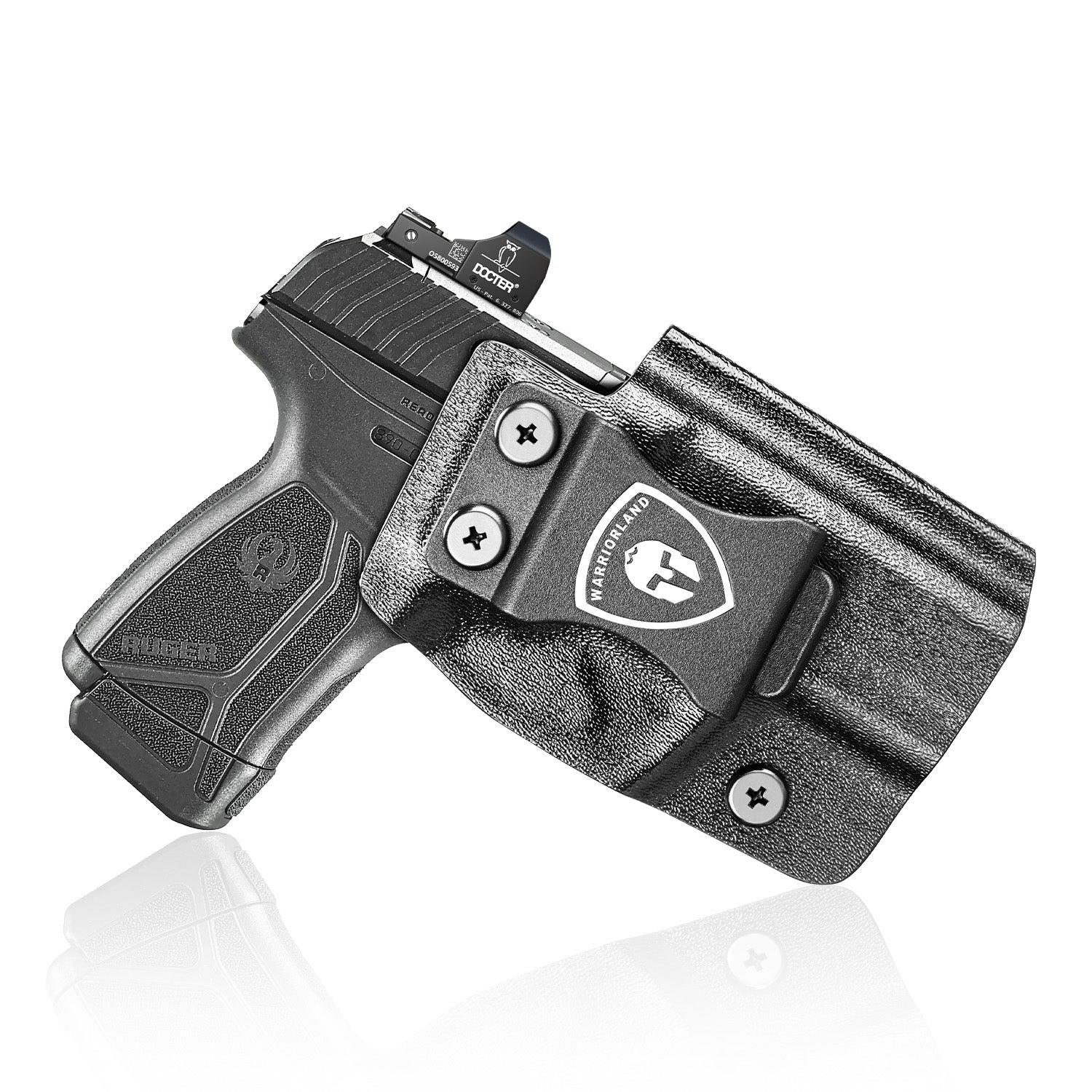 Ruger MAX-9 Holster IWB Kydex Holster Optics Cut: Ruger Max 9 Pistol, Inside Waistband Appendix Carry MAX 9mm Holster, Adj. Retention & Cant, Right/Left Hand Optional|WARRIORLAND