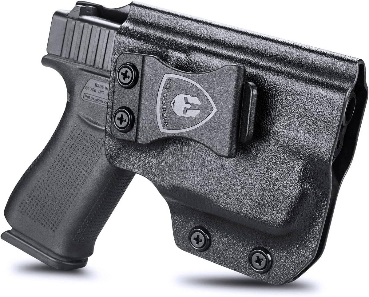 WARRIORLAND IWB Kydex Holster Fit Glock 43/43X with TLR-6 /TLR-6 HL - Not Fit MOS, Inside Waistband Holster, Adj. Cant & Retention, Right/Left Hand Option