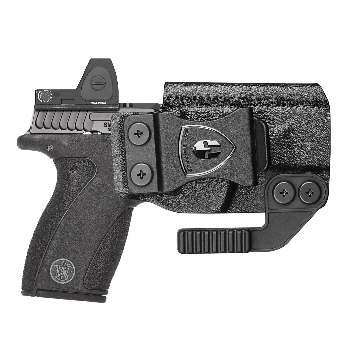 WARRIORLAND IWB Kydex Holster Compatible with S&W Bodyguard 2.0 – Concealed Carry Holster with Optic Cut, Claw, Adjustable Cant, Audible Lock, Inside Waistband Carry, Right Hand Draw