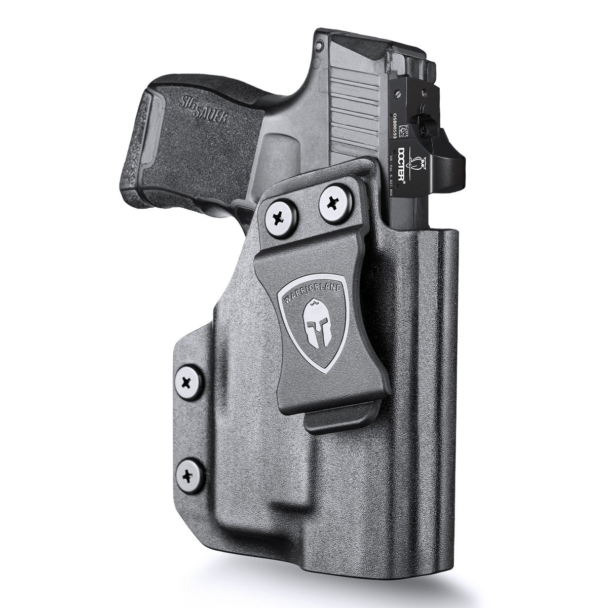 P365 TLR6 Holster IWB Kydex Holster Optic Cut Fit P365/P365X/P365 SAS/P365XL w/TLR-6, Inside Waistband Concealed Carry Holster, Adj. Cant & Retention, Right Hand|WARRIORLAND