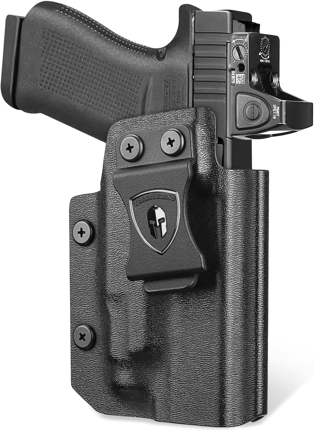 WARRIORLAND IWB Kydex Holster for Glock 43X MOS / 48 MOS with TLR-7X Sub or TLR-7 HL-X Sub – Optic Cut | Full Sweat Guard | Posi-Click Retention | Adj. Cant & Retention, Right Hand