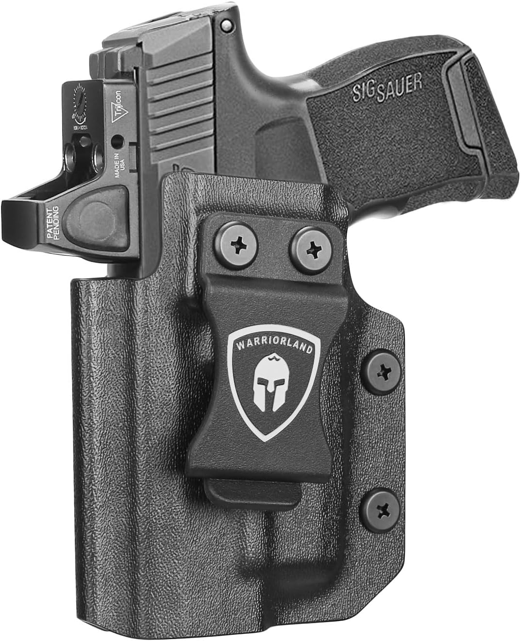 Warriorland Left Hand IWB Holster for Sig P365/P365XL, WLS-103/103G Compatible, Optic Ready Kydex (Holster Only)