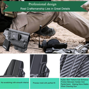 Sig Sauer P365 SAS X XL Pistol with TLR6 Carbon Fiber Kydex  IWB Light Bearing Holsters Appendix Concealment Carry Trigger Guard Holster | WARRIORLAND WARRIORLAND