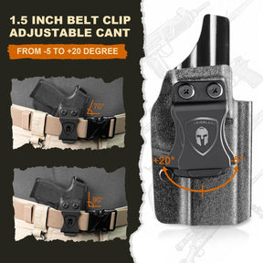 Springfield Hellcat Pro Holster IWB Kydex Holster ,Adj. Retention & Cant, Right/Left Hand Optional|WARRIORLAND