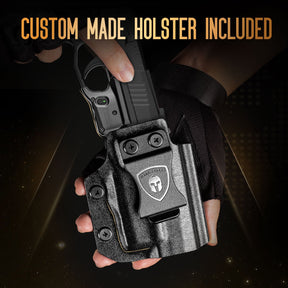 Green Laser Sight and Kydex Holster Combo Tailored Green Fit Sig Sauer P365 / P365X / P365XL, Ultra Compact P365 Beam Sight, Gun Sight with Ambidextrous On/Off Switch & Power Indicator|WARRIORLAND