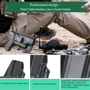 IWB Kydex Holster for Glock TLR 6  Light Bearing Holster 17 19 19X 22 (Gen1-4) 31 32 45(Gen 1-5)  Right/ Left Handed | WARRIORLAND WARRIORLAND