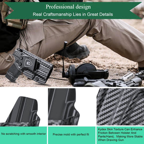 Carbon Fiber Kydex IWB Holster for Springfield Armory Hellcat/ Pro 9mm | WARRIORLAND WARRIORLAND