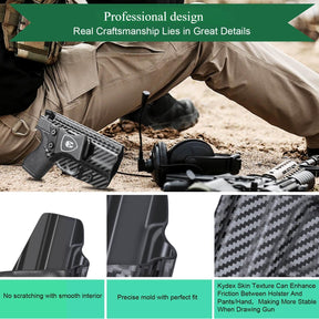 Carbon Fiber Kydex IWB Holster for Glock 42 | WARRIORLAND WARRIORLAND
