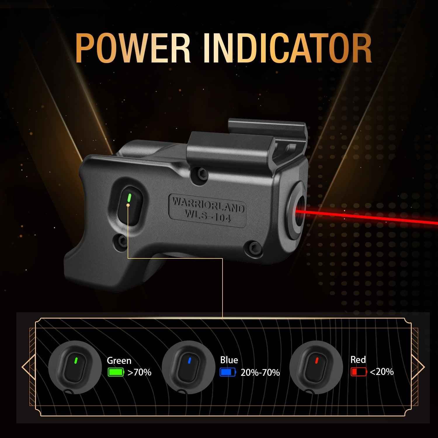 WARRIORLAND WLS-104 Laser Sight Designed to fit Glock 17/19/19X/23