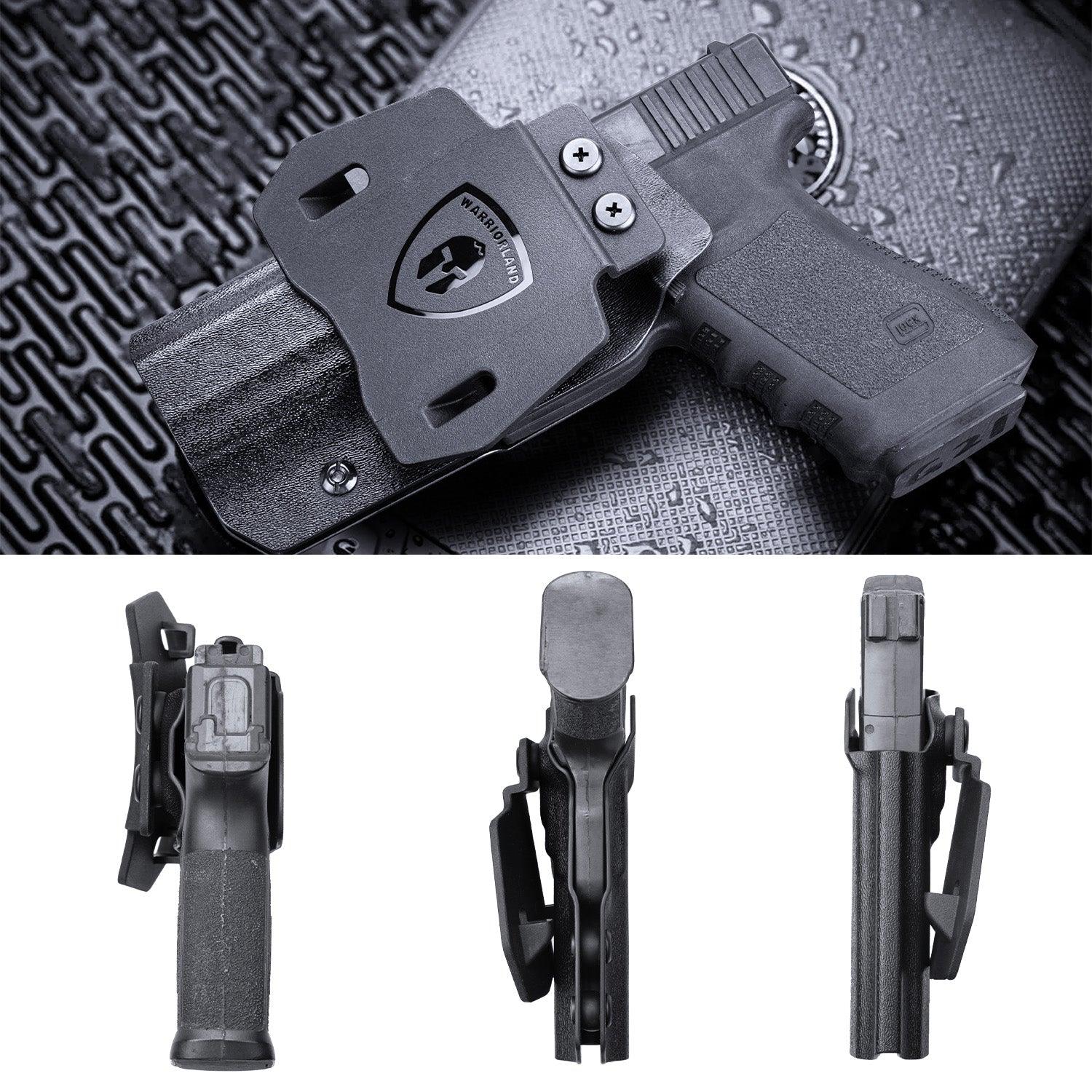 WARRIORLAND Compatible with Glock 20 21 22 Holster OWB Kydex Holster Optics Cut: G21 / G20 (Gen 3 4 5) & G22 Gen 5, Outside Waistband Open Carry G21 Holster with 1.75 Inch Paddle, Adj. Retention