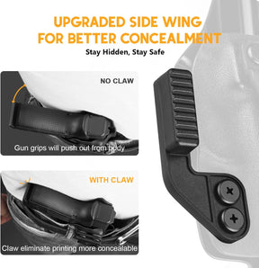 WARRIORLAND IWB Kydex Holster Compatible with Sig P365-XMACRO, Inside Waistband Appendix Conceal Carry, with Claw & Adj. Retention & Cant, Right Hand