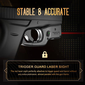 Red Laser Sight Tailored Fit G42 / G43 / G43X / G48, Ultra Compact G43 Beam Sight, Gun Sight with Ambidextrous On/Off Switch & Power Indicator, WLS-105|WARRIORLAND