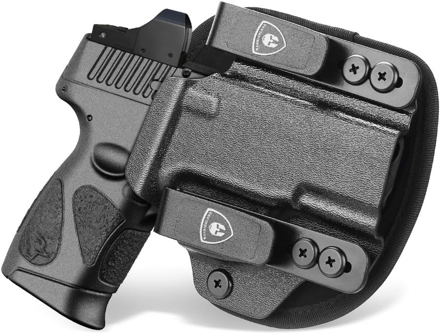 WARRIORLAND IWB Hybrid Kydex&Nylon Gun Holster for Taurus G2C/G3C/Millennium G2 PT111/PT140,Optics Cut Pistol Holster,Concealed Carry Holster,Right Hand