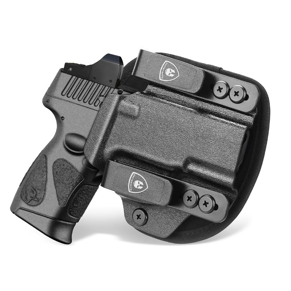 WARRIORLAND IWB Hybrid Kydex&Nylon Gun Holster for Taurus G2C/G3C/Millennium G2 PT111/PT140,Optics Cut Pistol Holster,Concealed Carry Holster,Right Hand