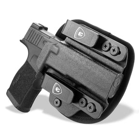 WARRIORLAND Hybrid Kydex&Nylon Holster for Glock 19 Sig Sauer P320 Glock 43/43X/ 43X MOS Colt 1911 Pistols,Optics Cut Open Muzzle Cut,Concealed Carry Holster for Men/Women,Right Hand