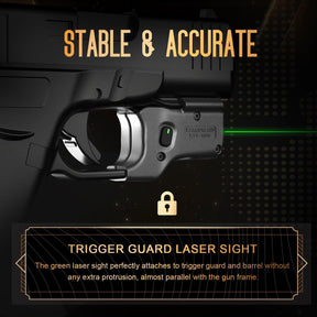 Green Laser Sight Designed to Fit Glock 43X MOS with Holster Combo, Green Beam Sight with Power Indicator, Custom-Made IWB Kydex Right Hand Holster, WLS-100G w/ G43X MOS Holster|WARRIORLAND