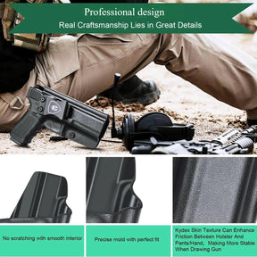 Kydex IWB Holster for Glock 17 19 23 26 32 Gen 4 5 19X 44 45 Right/ Left Handed | WARRIORLAND WARRIORLAND