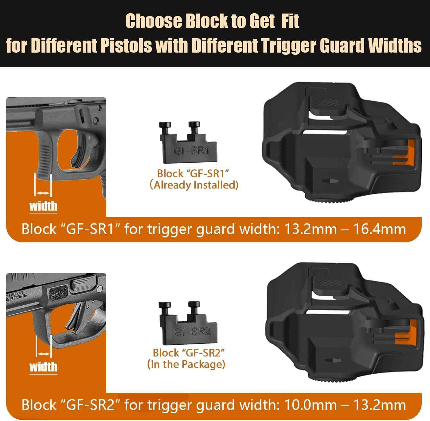 Universal OWB Paddle Holster Optic Cut - Fits 40+ Compact Pistols