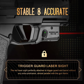 WARRIORLAND Red Laser Sight Tailored Fit P365X Macro Beam Sight, Trigger Guard Laser with Ambidextrous On/Off Switch & Power Indicator, WLS-109