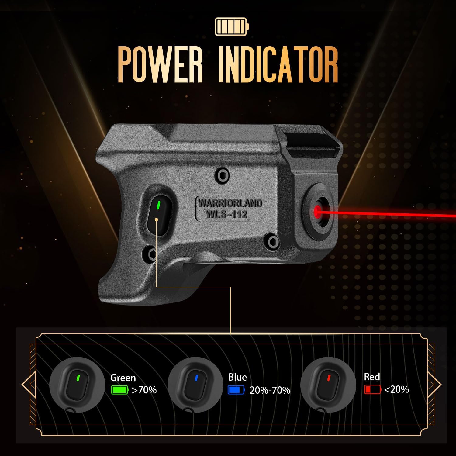 WARRIORLAND Red Laser Light and Holster Combo, Fit for P320