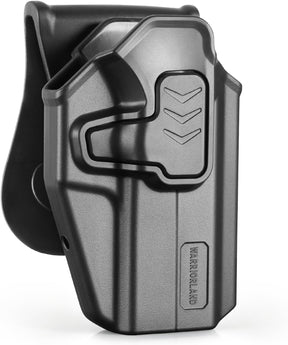 WARRIORLAND Level II Index Finger Release Paddle Holster, Fits Glock 43X/ 43X MOS/ 43 & Glock 48/48 MOS / PSA Dagger Micro, Optic Cut, Adj. Cant & Retention, Right Hand