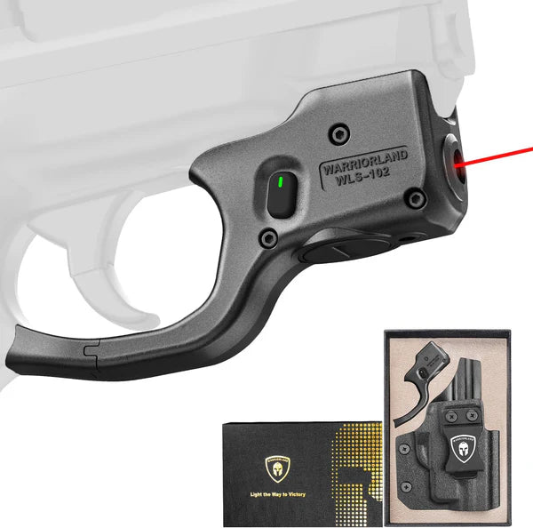 IWB Kydex Holster Holster (Only) Fit S&W M&P Shield 9mm/.40 && WLS-102 Laser, Right Hand WARRIORLAND