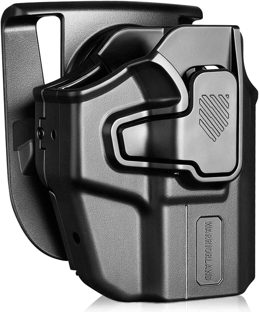 Universal OWB Paddle Holster Optic Cut - Fits 40+ Compact Pistols: Glock 19/26/43X, M&P Shield Plus, Hellcat/Pro, FN Reflex, Taurus G3C & More - Right Hand - WARRIORLAND