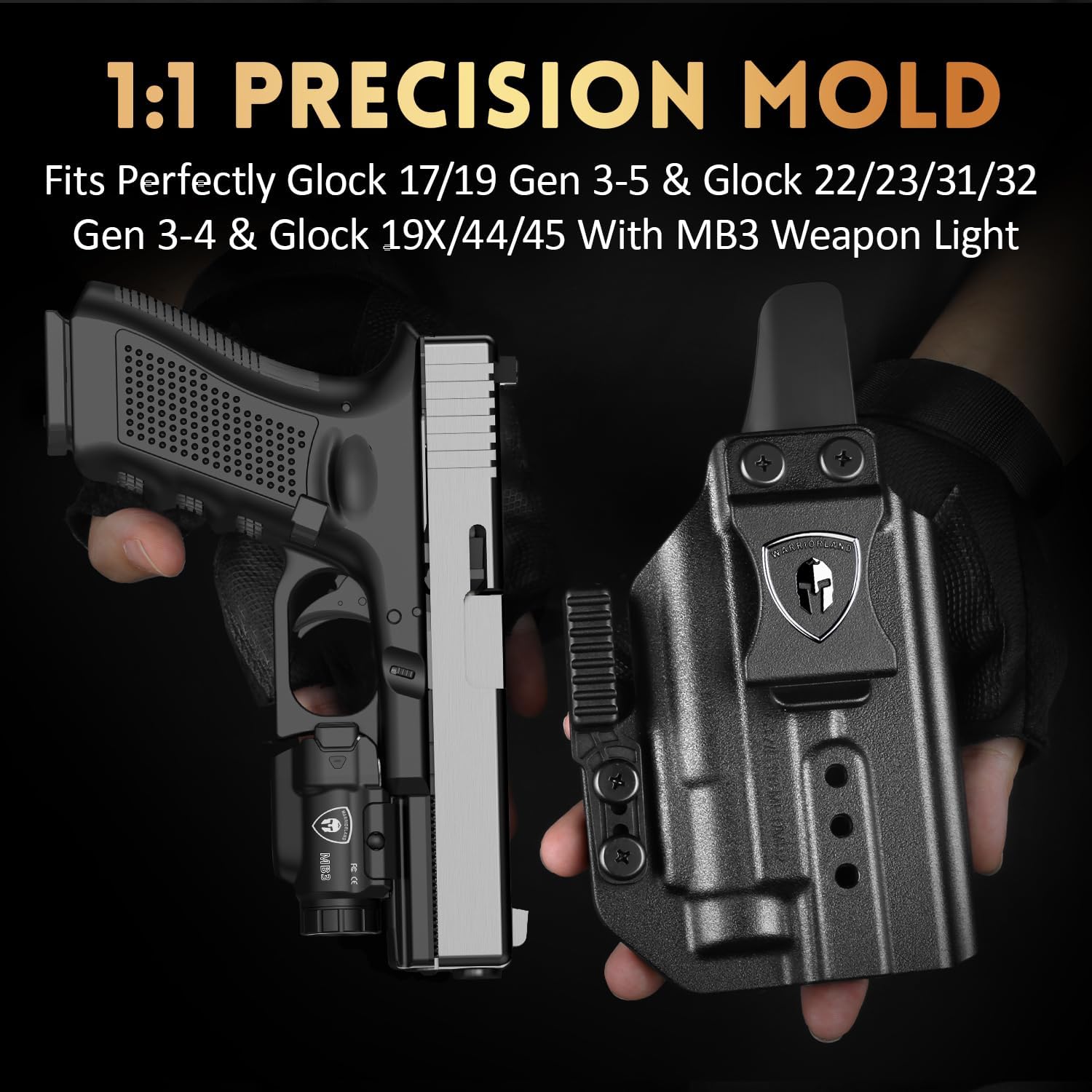 東京マルイ glock17gen3 light custom Bluegun® - Holster Molding Prop - for GLOCK 17/22/31 (w/M3