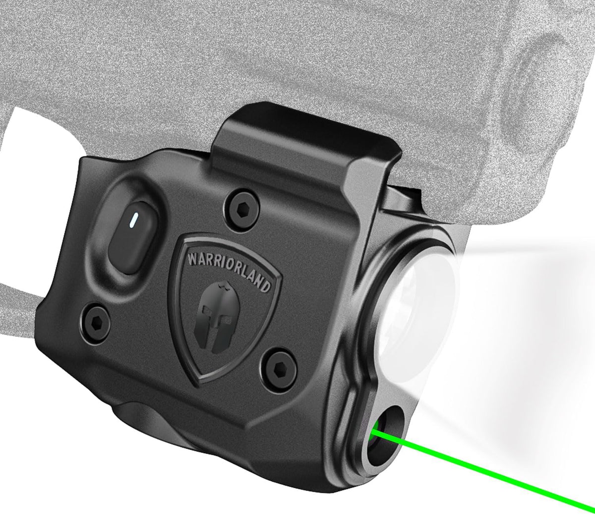 WARRIORLAND Pistol Light Laser Combo Fits Taurus G2C /G3C /Millennium PT111 G2 / PT140 G2, Compact 150-Lumen Trigger & Rail Mounted Tactical Weapon Light, Green Laser & White LED Flashlight, SLL-101G