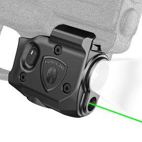 WARRIORLAND Pistol Light Laser Combo Fits Taurus G2C /G3C /Millennium PT111 G2 / PT140 G2, Compact 150-Lumen Trigger & Rail Mounted Tactical Weapon Light, Green Laser & White LED Flashlight, SLL-101G