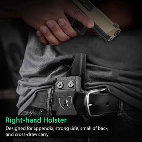 HK VP9 IWB Kydex Holster - Optic Cut + Claw, Adjustable Cant & Posi-Click Audible Lock, Right-Hand Concealed Carry - WARRIORLAND