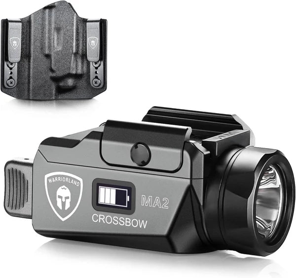 WARRIORLAND Kydex OWB Holster (Only) Fit Glock 17/19 & 800 Lumens MA2 Light WARRIORLAND